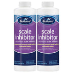 BioGuard Scale Inhibitor, 32 oz, Pack of 2, Concentrated Formula, Prevents and Removes Scale Build-Up and Metal Stains, Protects Pool Equipments