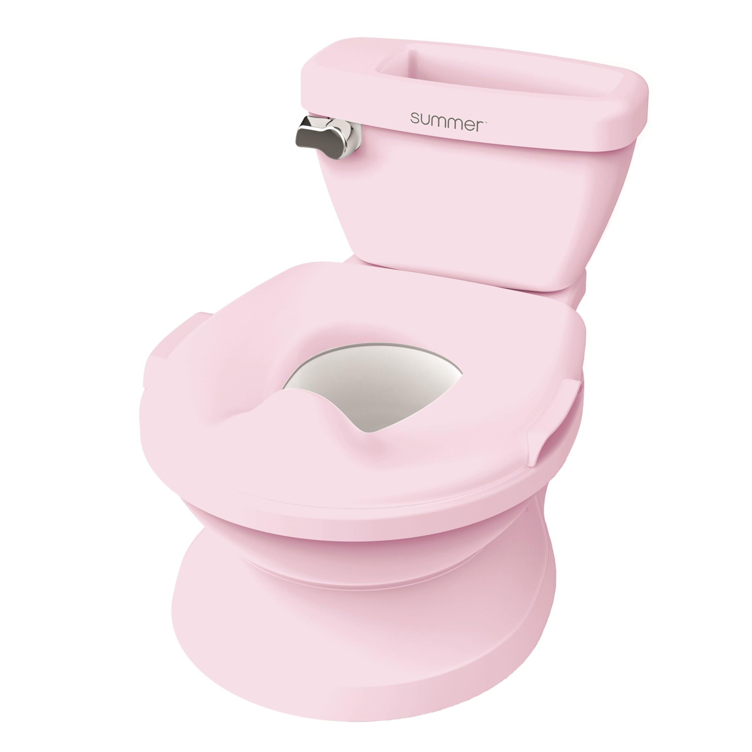 Ingenuity My Size Potty Pro in Pink, Infant Potty Training Toilet, Lifelike Flushing Sound, for Ages 18 Months, Up to 50 Pounds