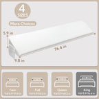 AAAini King Size Bed Gap Filler – Closes 0-6" Mattress Gap, Stops Pillows Falling – Headboard Wedge (76"x10"x6")