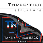 Trump 2024 Flag 4x6 Outdoor Double Sided Made in USA Black Donald Trump Flags Banner Take America Back Flag 100% Nylon with 2 Brass Grommets for Room Wall Outdoor Indoor Car
