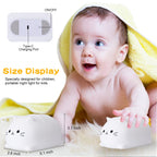 ZKLiLi Cat Night Light, Cute Cat Nursery Lights USB Rechargeable Cat Lamp Nightlight Birthday Christmas Gift with 7-Color Breathing Modes for Kids Baby Children (Cat - MB)