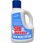 5-in-1 Hot Tub Chemicals – Spa Weekly Enzyme Cleaner & Clarifier, Scum Line Cleaner, Filter Protector + Water Conditioner, Clear Finish for Spas & Inflatable Tubs, 3 Liter (101.5 fl oz) – BubbyShine