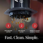 AeroPress Original Coffee and Espresso-style Maker, Barista Level Portable Coffee Maker with Chamber, Plunger, & Filters, Quick Coffee and Espresso Maker
