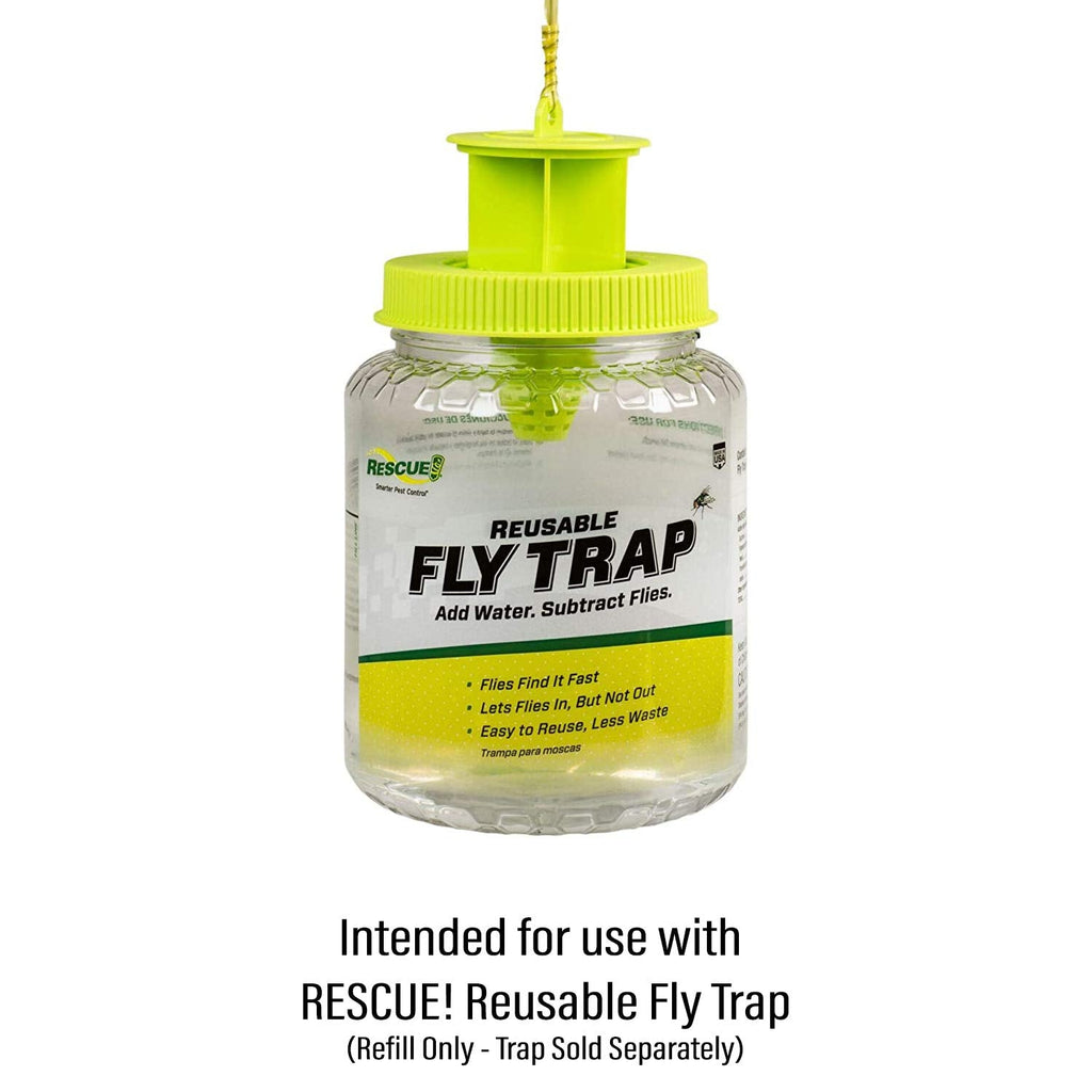 RESCUE! Reusable Fly Trap Refill – Outdoor Use - 4 Pack