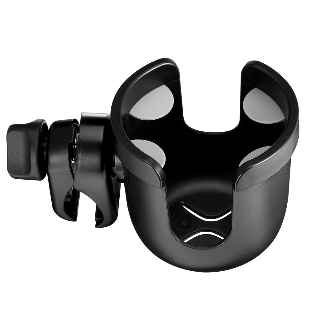 JOYTUTUS Wheelchair Cup Holder, Rollator Cup Holder, 4 Flexible Tabs with Hook Drink Holder for Walker, Scooter, Stroller, Mobility
