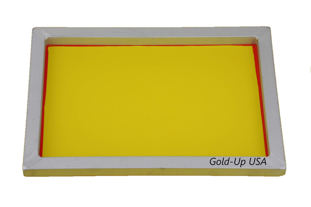 Aluminum Screen Printing Screens, Size 10 x 14 Inch Pre-Stretched Silk Screen Frame (305 Yellow Mesh)
