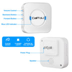 CallToU Caregiver Pager Wireless Call Button Smart Bell Alert System for Elderly Home Patient Seniors Nurse 4 Portable Waterproof Transmitters 1 Plugin Receiver