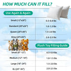 Welacer Polyfill Stuffing, Fluffy Pillow Stuffing for Stuffed Animals, DIY Plush Toys, Cushions, Cloud Decorations, Premium Original White Polyester Filling for Crochet Crafts,5lb/80oz