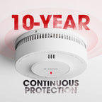 X-Sense Smoke Alarm, 10-Year Battery Fire Alarm Smoke Detector with LED Indicator & Silence Button, SD2J0AX, 3-Pack