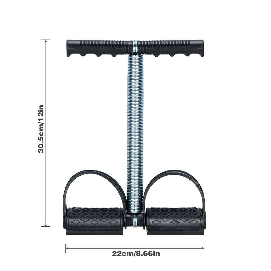 COVVY Upgrade Elastic Sit Up Pull Rope Spring Tension Foot Pedal Waist Arm Abdomen Leg Exerciser Tummy Trimmer Equipment Body Building Tummy Stretching Slimming Training for Home Gym Fitness