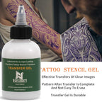 NISIMP Tattoo Transfer Gel,4oz Tattoo Transfer Stencil Cream,Fast&Clear Long Lasting Tattoo Stencil Transfer Gel Solution for Tattoo Artist HFTG1