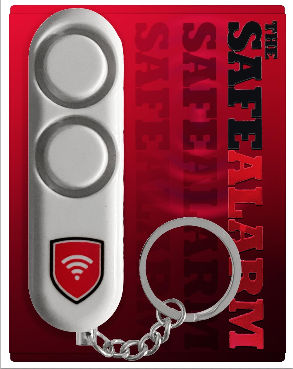 The SafeAlarm Personal Self-Defense Safety Alarm Keychain |Loud 120DB Dual Alarm Siren Heard up to 600 ft/185 Meters Away | Emergency Safety Alarm for Women, Men, Children, Elderly