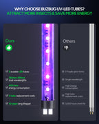 Buzbug LED Bug Zapper Outdoor Indoor, Rechargeable 5200mAh Battery, Durable 10 Years Lifespan Lamp, Portable Camping Mosquito Zapper, Fly Trap Mosquito Trap, Fly Killer Fly Zapper -MA015C