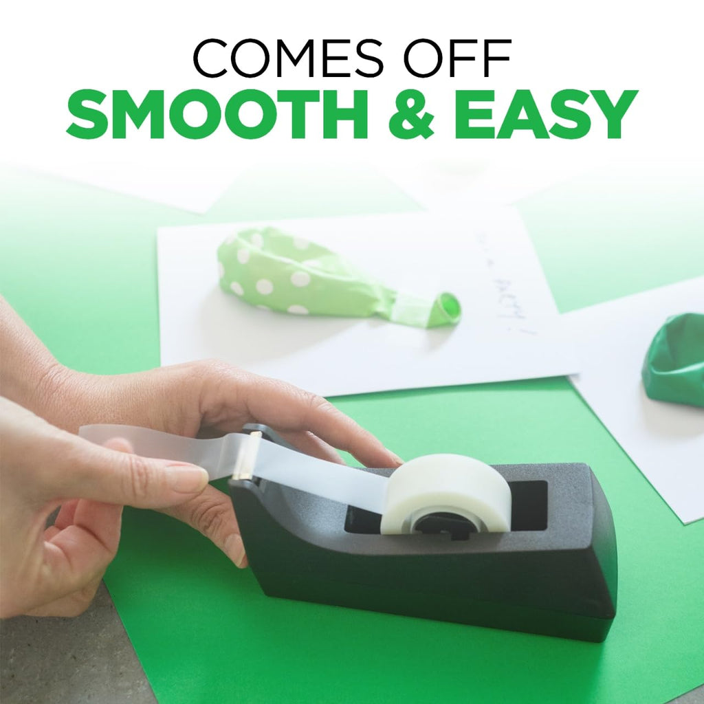 Desktop Tape Dispenser, Black, 2.7 in. x 2.7 in. x 6.4 in., 1 Tape Dispenser, Polystyrene (PS)