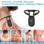 Neckease Ultrasonic Lymphatic Soothing Neck Instrument, 2025 Best Neckease Ultrasonic Lymphatic Necki, Massager to Correct Posture and Soothe Spinal Cord (2 Pcs Black)