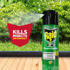 Raid House and Garden Insect Killer Insecticide Aerosol Spray - 11 Oz. (Pack of 3)