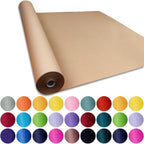 SMART&CASUAL 36" x 2,520" (210') Brown Kraft Craft Paper Roll for Gift Wrapping Bulletin Board Bouquet Flower Kids Art Packing Parcel Table Covering 70GSM 50LB (Brown, 36" x 210')