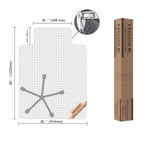 HOMEK Studded Carpet Chair Mat, 48” x 36” Heavy Duty Office Desk Chair Mat for Carpet