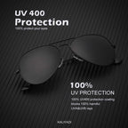 Classic Aviator Sunglasses for Men Women Driving Sun glasses Polarized Lens UV Blocking (3 Pack) 58mm