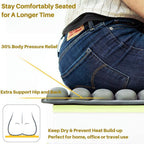 SUNFICON Air Seat Cushion Inflatable Seat Cushion Portable Car Seat Office Chair Wheelchair Pad Anti Bedsore Orthopedics Pain Pressure Relief Cushion Camping Seat Mat w Pump 18 ''x 16'' x1'' Blue