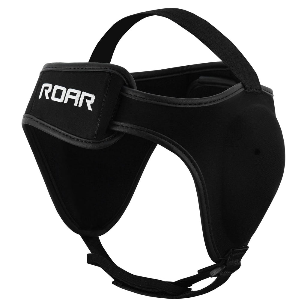 Roar Wrestling Ear Guard MMA Grappling Cauliflower Protection Helmet BJJ Headgear (Black)