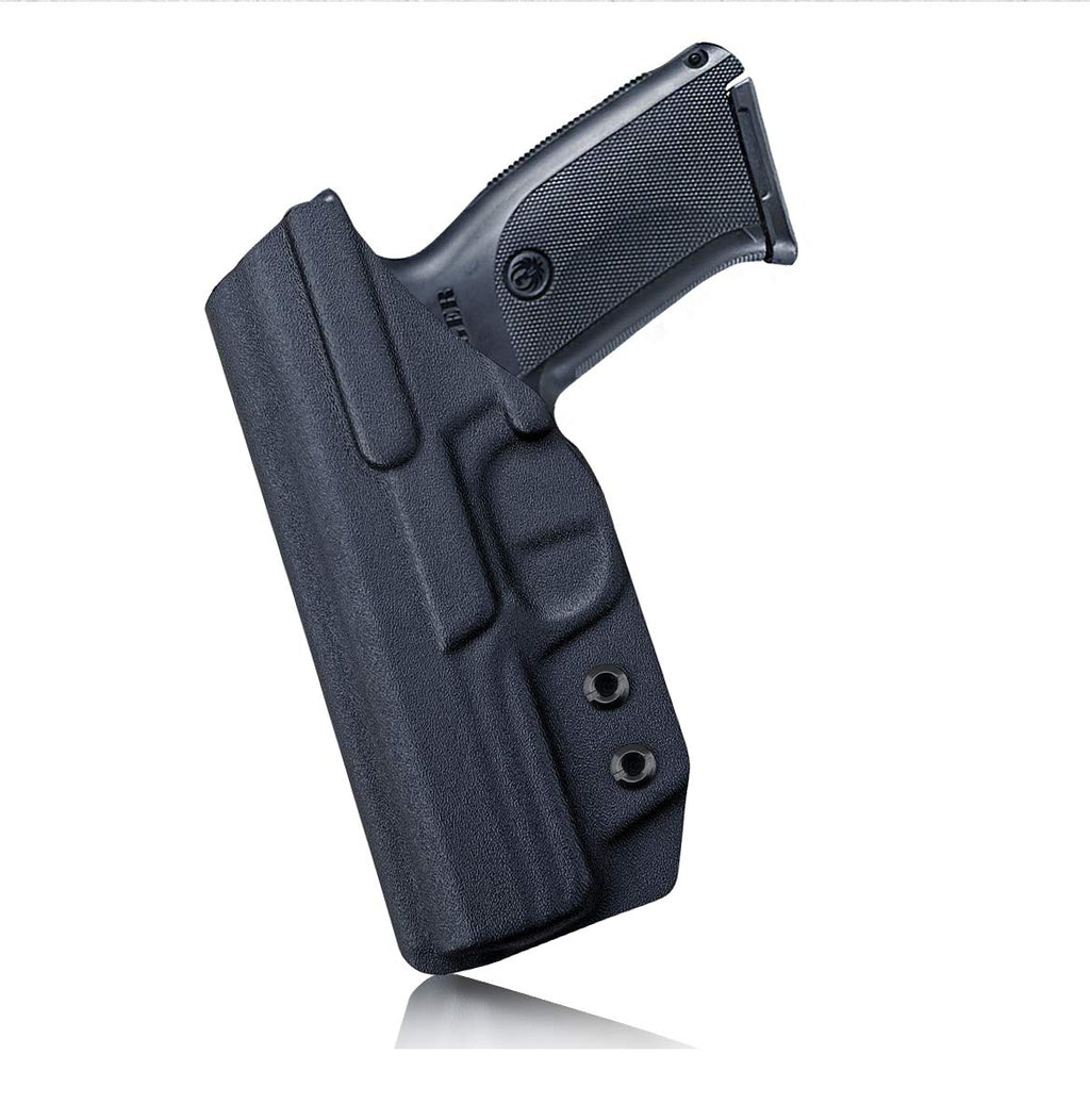 Ruger SR9 Holster, Ruger SR40 Holster - Kydex IWB Holster Ruger SR9 / Ruger SR40 Holster IWB - Inside Waistband Holster Widened Entrance For Ruger SR9 / SR40 Accessories ( Black, Right Hand)