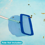 Poolvio Professional Pool Net, Upgraded Self-Repair Heavy Duty Nylon Mesh, Pool Skimmer Net with Extra Wide Scoop Edge, Pool Nets for Cleaning Leaves, Debris(No Pole)