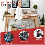 Vinban Stuffed Donut Pillow Seat Cushion | for Tailbone and Coccyx Pain, Hemorrhoids, Bed Sores, Pregnancy, Prostate, Surgery Recovery, Sitting Pressure Relief, for Home, Office and Car (Grey)