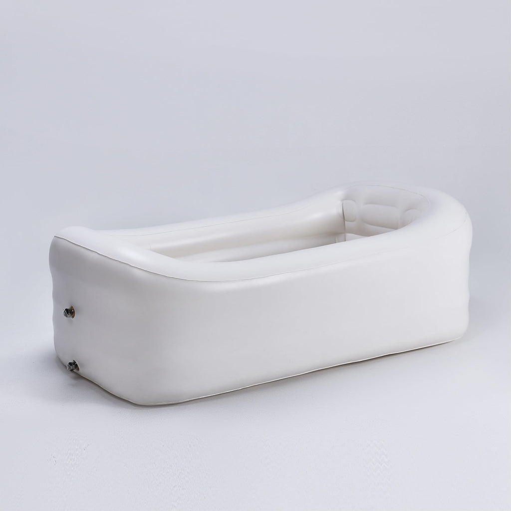 Mozoo Inflatable Bathtub 62''L X 34''W, Portable Bathtub For Adult, Unmatched Durability, Anti-Leak Drainage System, 2-Minute Setup, Space-Saving Foldable Design
