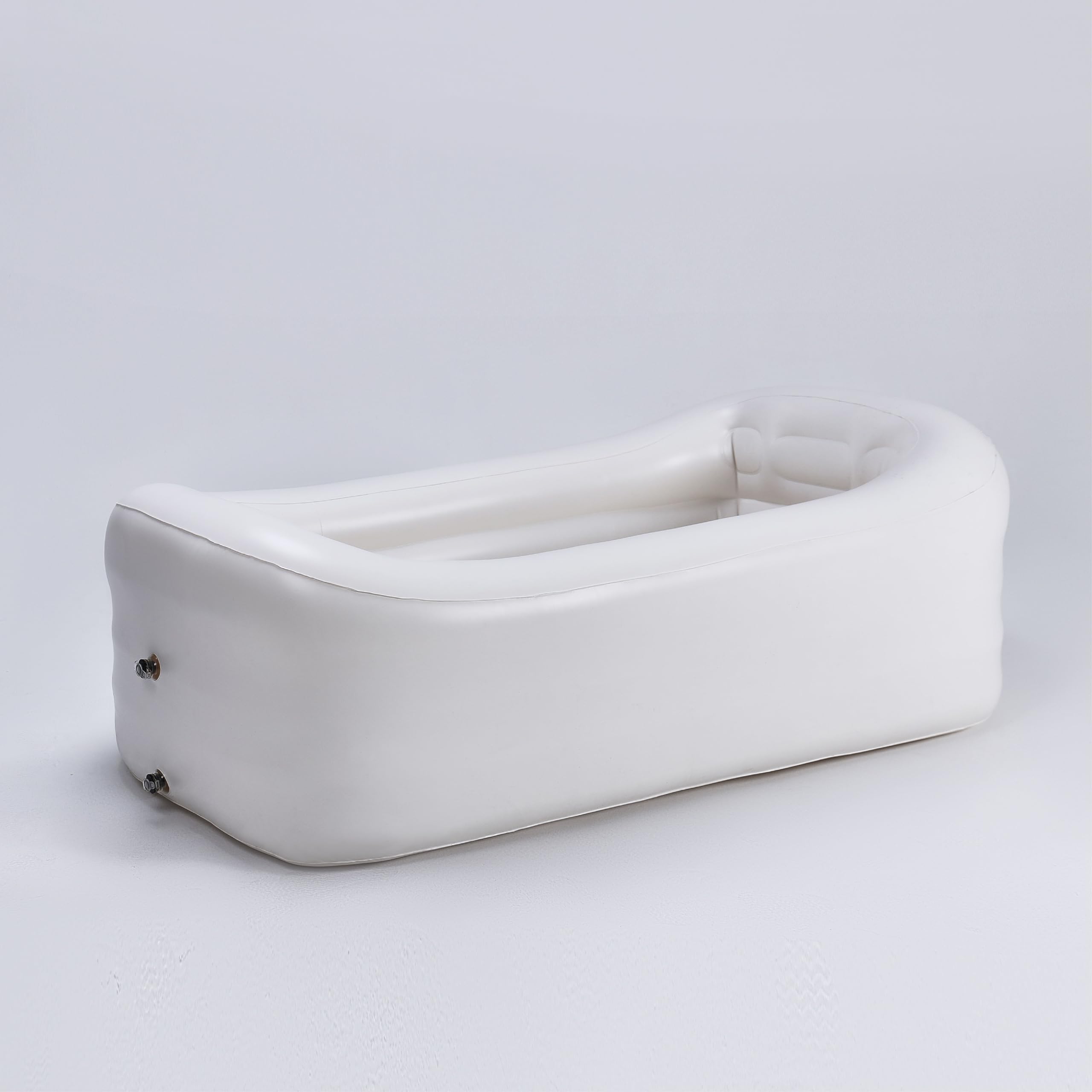 Mozoo Inflatable Bathtub 62''L X 34''W, Portable Bathtub For Adult, Unmatched Durability, Anti-Leak Drainage System, 2-Minute Setup, Space-Saving Foldable Design