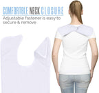 6 Pack White Adult Terry Bibs