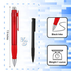 lyforx Big Fat Pens - Enhanced Writing Stability for Arthritis and Elderly Easy Thick Grip 3pcs Red