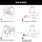 Master Lock Brass Combination Padlock for Indoor and Outdoor use with Resettable Combination for Gym Locker, Gate, Fence, or Shed Lock, 175D