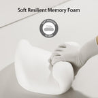 WMM Seat Cushion & Lumbar Support Pillow for Office Chair, Car Seat Wheelchair Travel, Reduce Tailbone Pressure for Lower Back, Tailbone, Sciatica, Hip Pain Relief