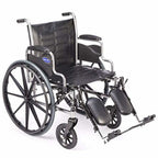Invacare Wheelchair Legrests, Elevating, Aluminum Footplates, Padded Calf Pads, 1 Pair, T94HAP, Black