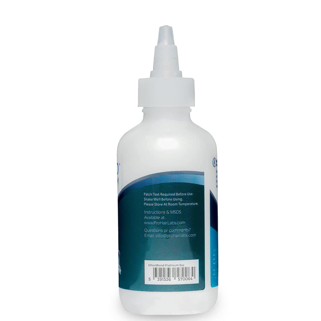 GHOSTBOND Platinum Water Resistant Wig Glue for Extreme Heat - 5oz - Hair Replacement Adhesive for Poly and Lace Wigs. Invisible Bonding Hair Glue - Strong Hold Lace Front Glue