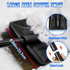 Snow Shovel for Car Driveway, 2024 New Upgrade Snow Shovels for Snow Removal,Snowman Playing and Emergency,Lightweight Portable Adjustable Large Capacity Shovel Perfect for Garden,Christmas (Black)