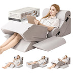 9-Piece Adjustable Orthopedic Wedge Pillow Set – Memory Foam Body Support for Back & Leg Comfort