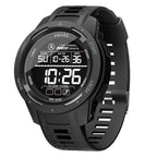 Men's Watches Sports Outdoor Waterproof Military Watch Date Multi Function Tactics LED 46mm Face Alarm Stopwatch for Men (8105 Black All)