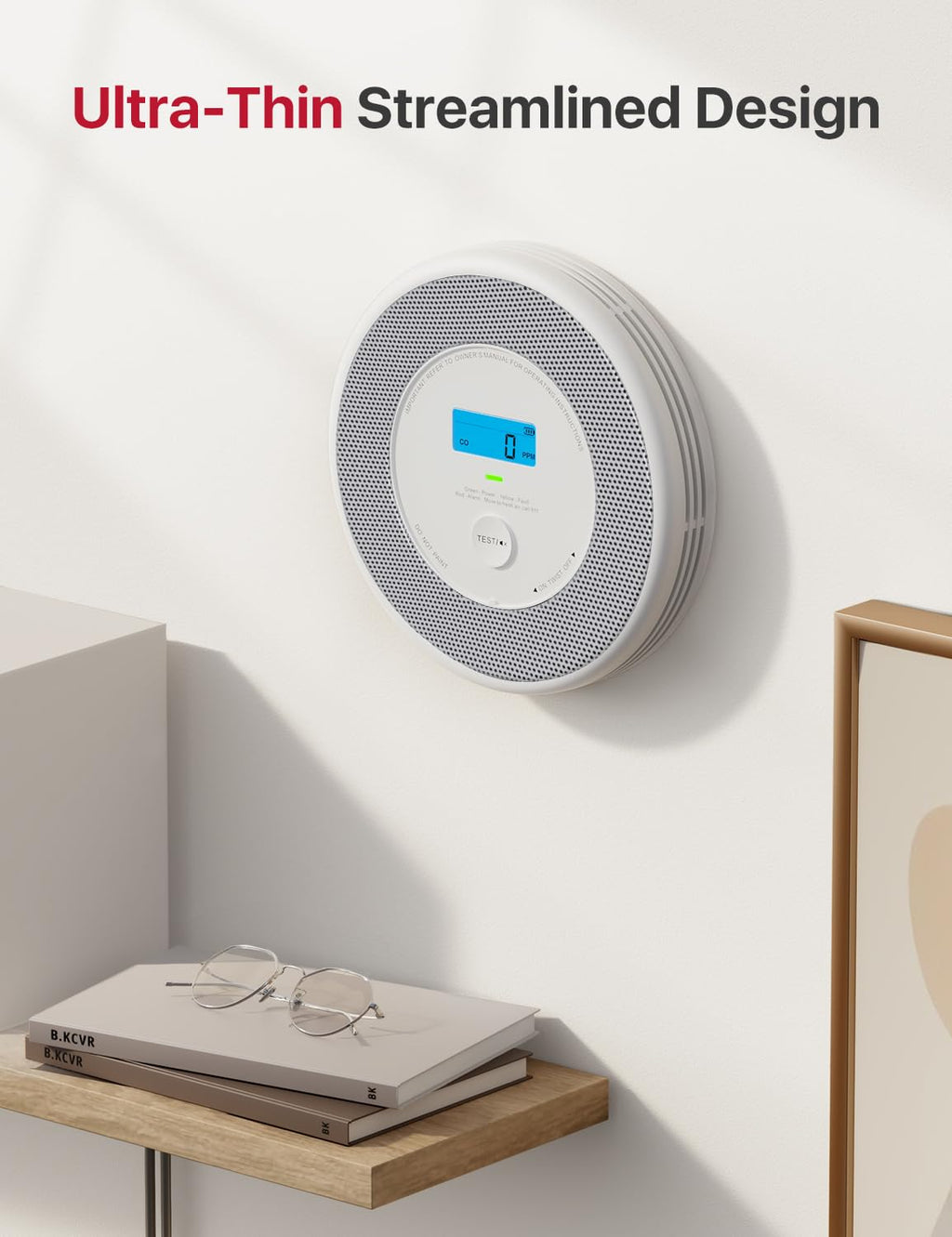 X-Sense Combination Smoke and Carbon Monoxide Detector with Voice Alerts, Smoke Detector Carbon Monoxide Detector Combo with Replaceable Battery, XP0A-SR, 5-Pack