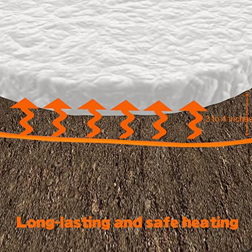 ANSIKE Soil Heating Cable 25 Ft Electric Soil Warming Cable Greenhouse Plant Soil Heater Cable Keep Soil Warm for Soil, Garden, Cold Frame