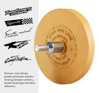 Shawya Decal Remover Eraser Wheel Rubber Eraser Wheel Adhesive Remover Wheel for Cars Sticker Remover Tool Removes Pinstripe Stripe Vinyl Tape and Graphic