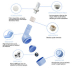BOKANG Breathing Trainer, Breathing Exercise Device for Lungs, Flutter Valve Clearing Device, Mucus Removal, Equipped with 3 Balls and Box, Suit for Lung Rehabilitation Clients and Lung Exerciser