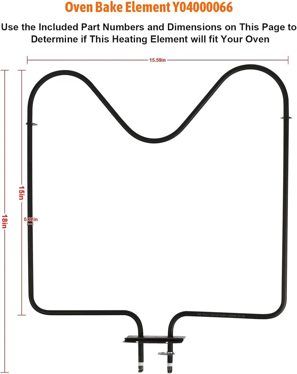 Oven Heating Element Replacement for Maytag Y04000066