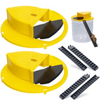 Bucket Mouse mice Rat Trap,Turnover & Slide Mouse mice Traps, Auto Reset, Indoor Outdoor Compatible 5 Gallon Bucket(2 Pack)