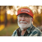 Trump 2024 Hat with Hair, Donald Trump Make America Great Again Wig Hat with Embroidered Logo, Adjustable MAGA Baseball Cap Great Gifts for Trump Fans Men/Women