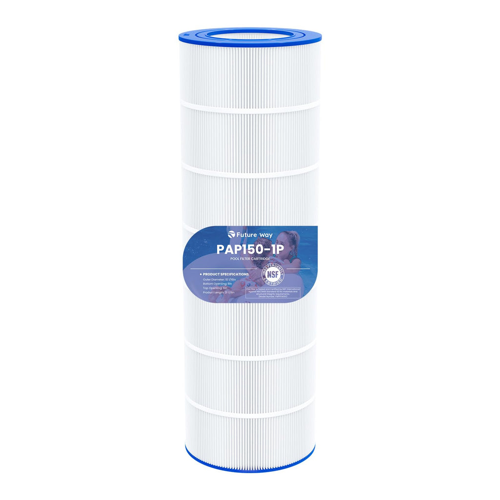 Future Way CC150 Pool Filter Cartridge Replacement for Pentair Clean & Clear 150, Replace Pleatco PAP150, Pentair R173216, Unicel C-9415, 150 sq.ft