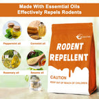 DALIYREPAL Rodent Repellent, Outdoor/Indoor Mouse Repellent, Mice Repellent for House, Rat Repellent for Outside, Get Rid of Rats, Peppermint Rodent Repellent, Repel Mice/Mouse/Rats 8 Pouches/Bag