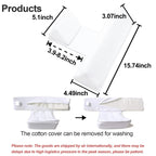 ParkistStar Wedge Pillow for Newborns Adjustable 45-Degree Provides Front and Back Support for a Comfortable Sleep Experience (White)