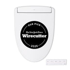 TOTO WASHLET S5 Electronic Bidet Toilet Seat with Instantaneous Water Heating, PREMIST and EWATER+ Wand Cleaning, Elongated, Cotton White - SW3446#01